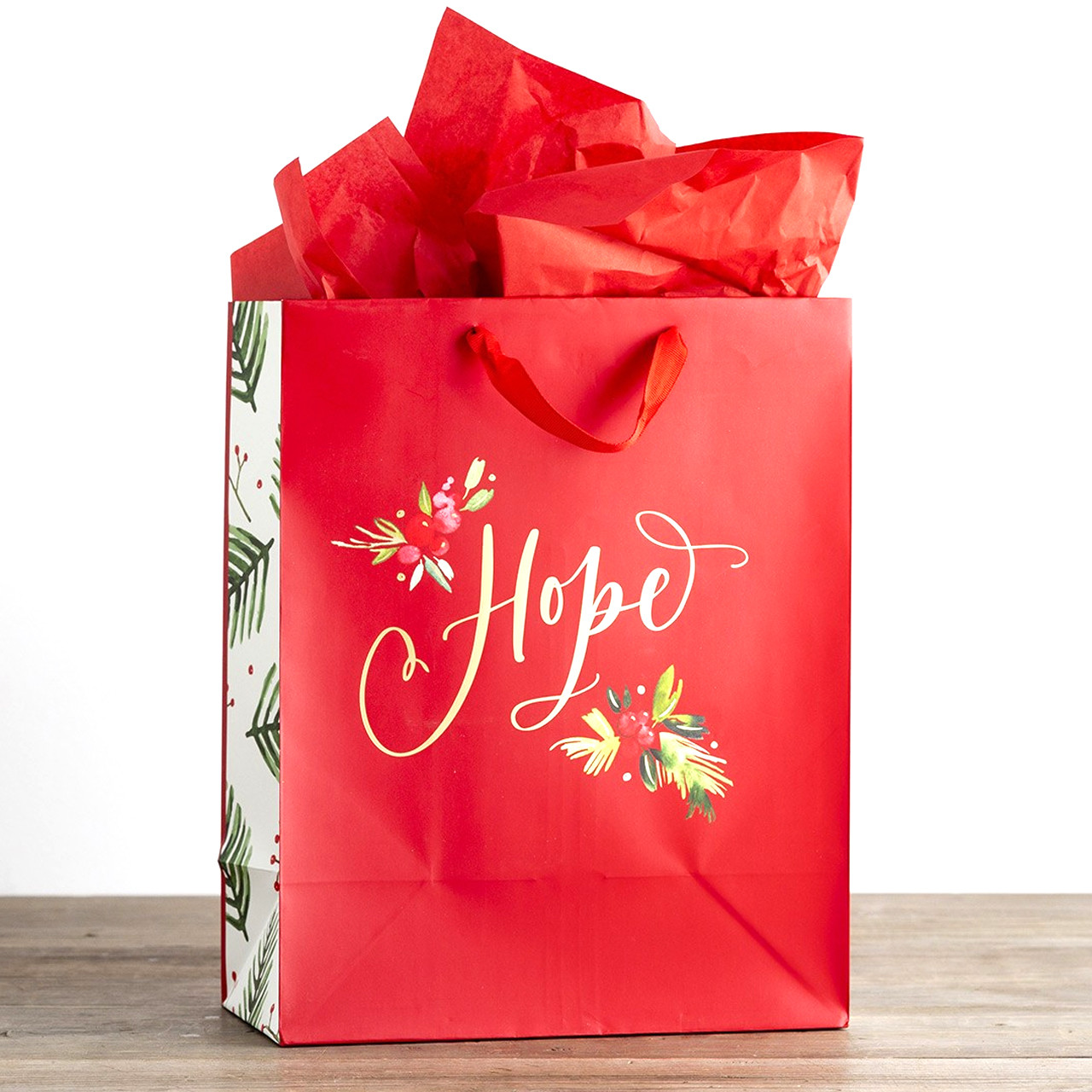 Give Hope this Christmas | Tissue Paper Included | Large Gift Bag | J0731